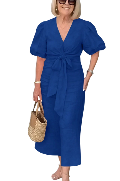 Stella - Elegant V-Neck Dress