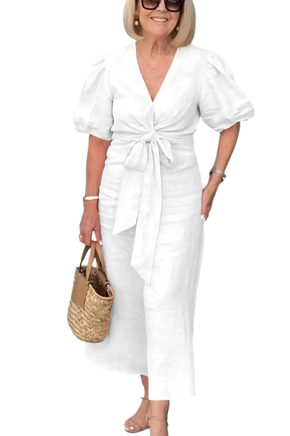 Stella - Elegant V-Neck Dress