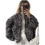Fiona - Blouson aviateur d'automne à imprimé animal