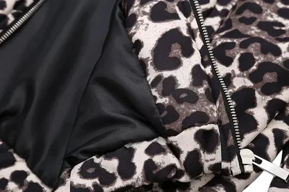 Fiona - Autumn Bomber Jacket with Animal Print