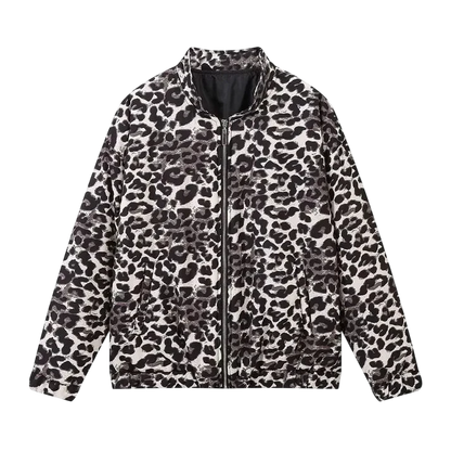 Fiona - Autumn Bomber Jacket with Animal Print