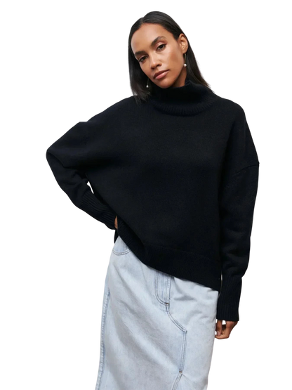 Cittra – Oversized Ribbed Turtleneck Sweater