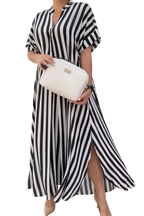 Teyona – Robe longue rayée