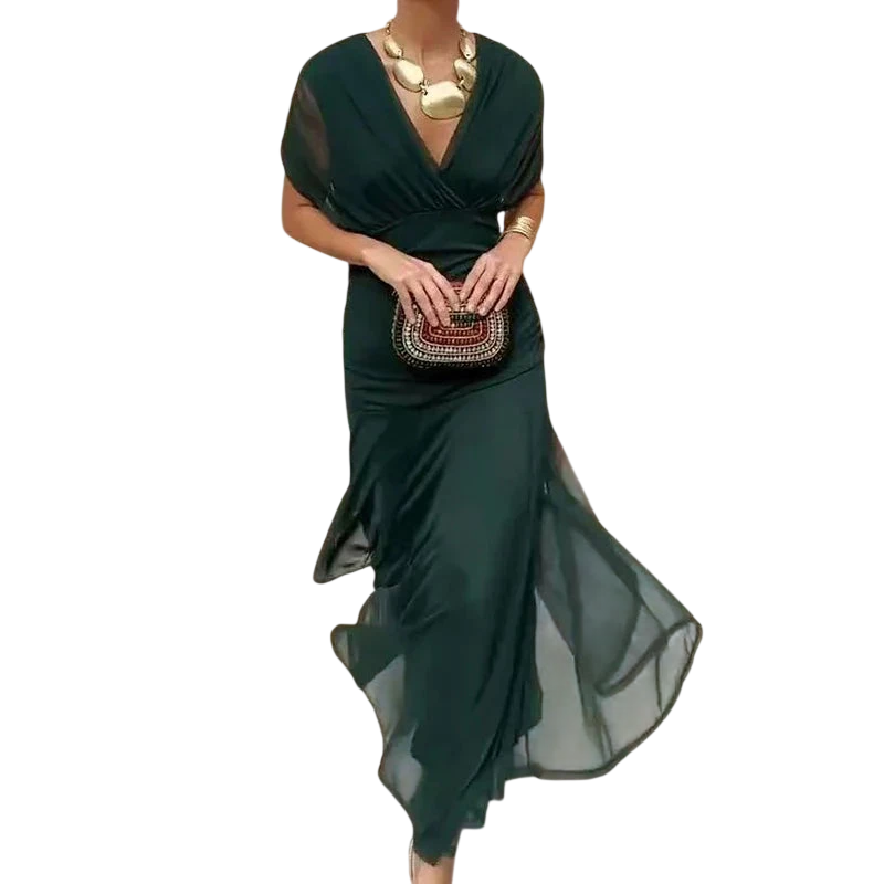 Evelyn – Robe élégante à encolure en V