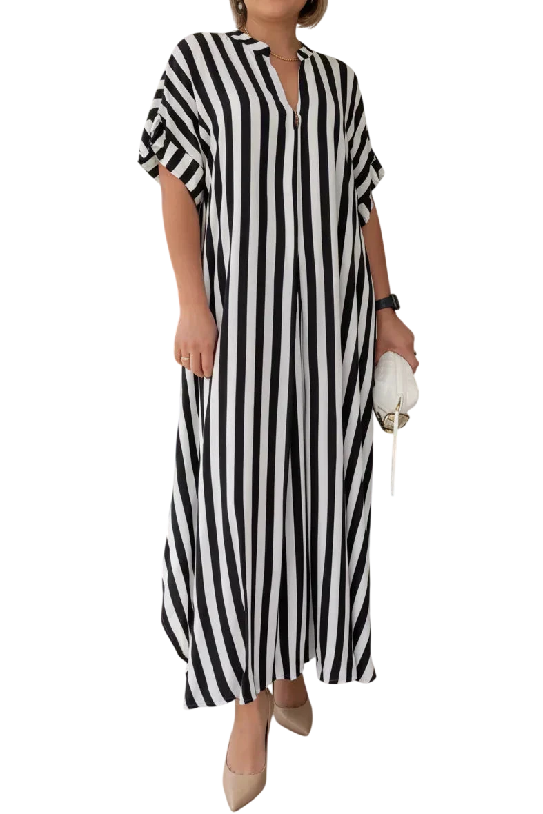 Teyona – Robe longue rayée