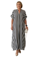 Teyona – Robe longue rayée