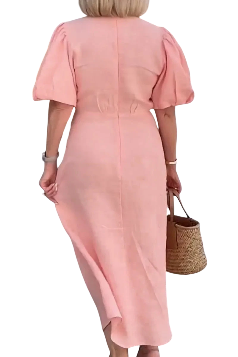 Stella - Robe élégante à col en V