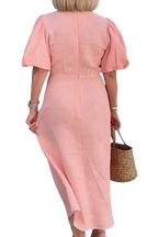 Stella - Robe élégante à col en V