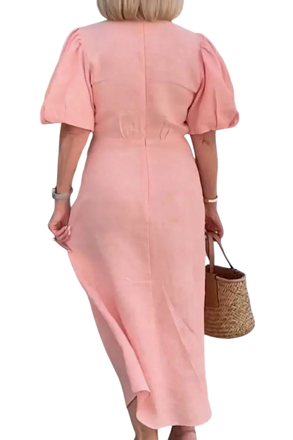 Stella - Elegant V-Neck Dress