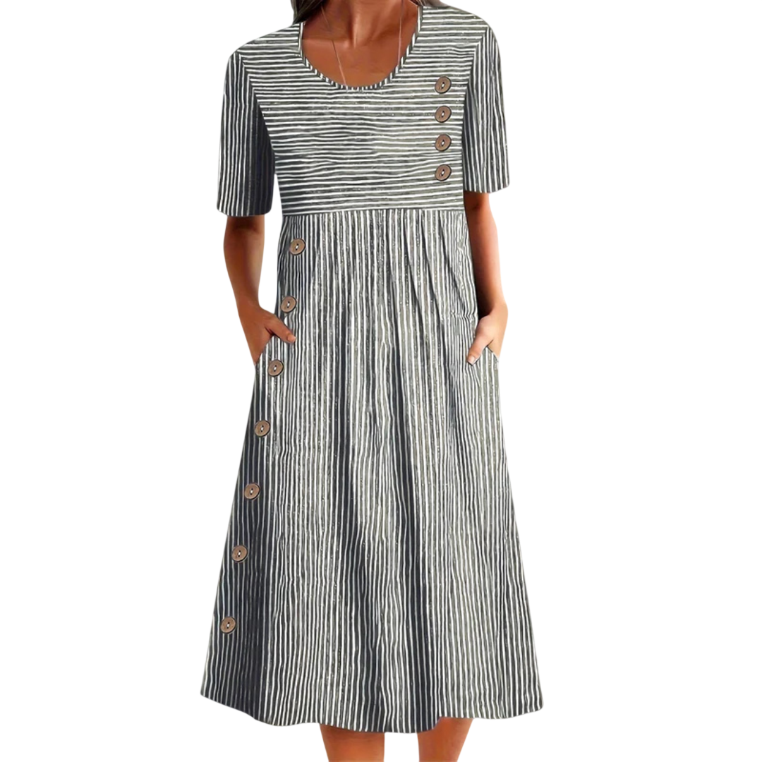 Daiby - Robe midi rayée