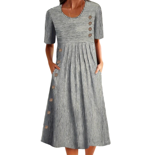 Daiby - Striped Midi Dress
