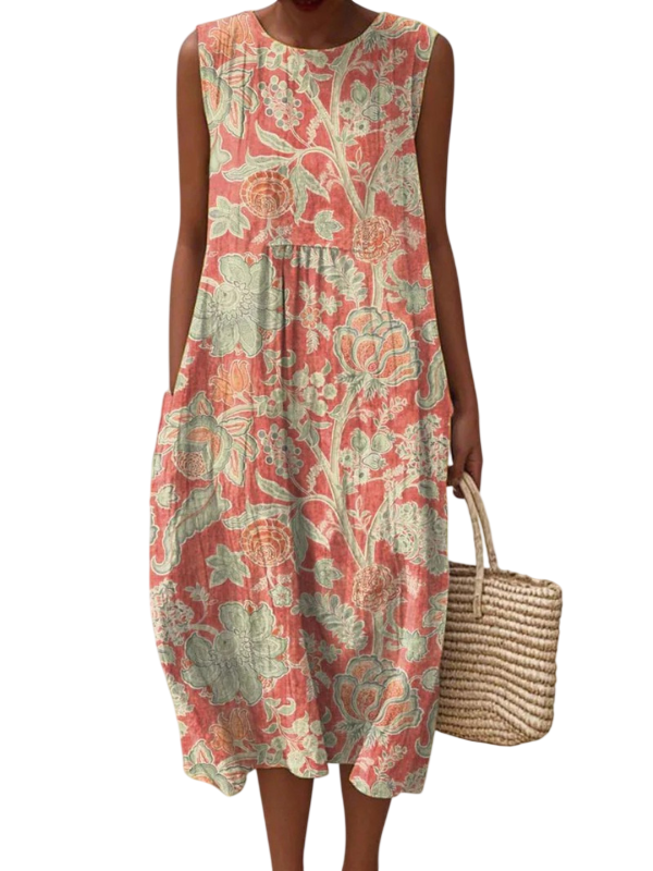Beth | Robe midi fleurie