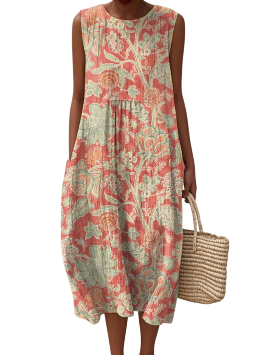 Beth | Floral Midi Dress