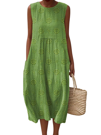 Rose | Embroidered Midi Dress