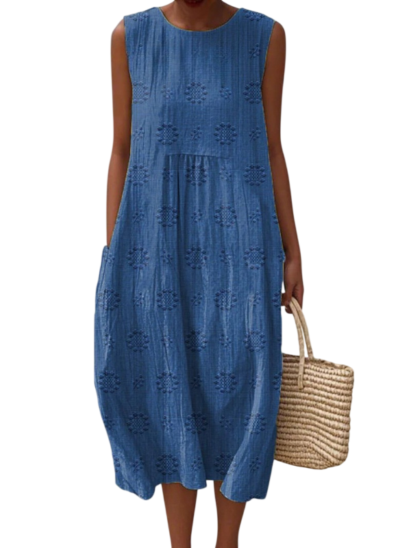 Sara | Robe midi à motifs
