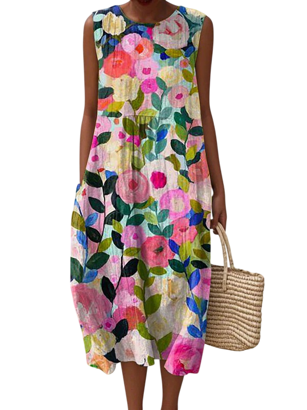 Ava | Robe midi fleurie