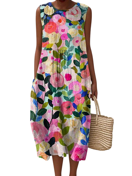 Ava | Floral Midi Dress