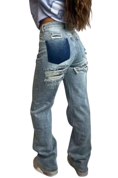 Roxy | Jeans vintage taille haute usés