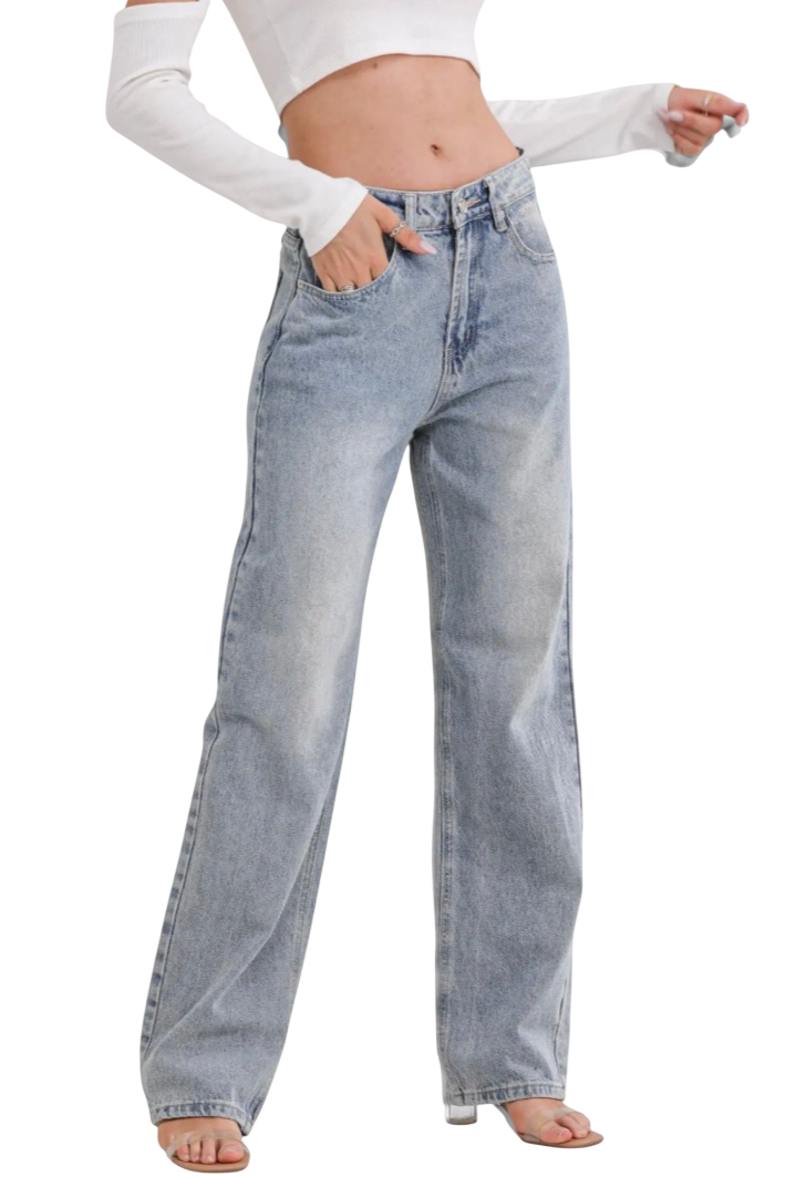 Roxy | Jeans vintage taille haute usés
