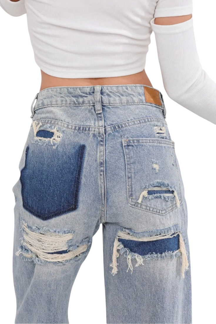 Roxy | Jeans vintage taille haute usés