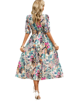 Lorenza – Robe midi printanière élégante