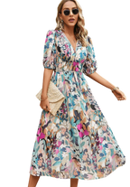 Lorenza – Robe midi printanière élégante