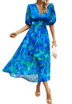 Lorenza – Robe midi printanière élégante