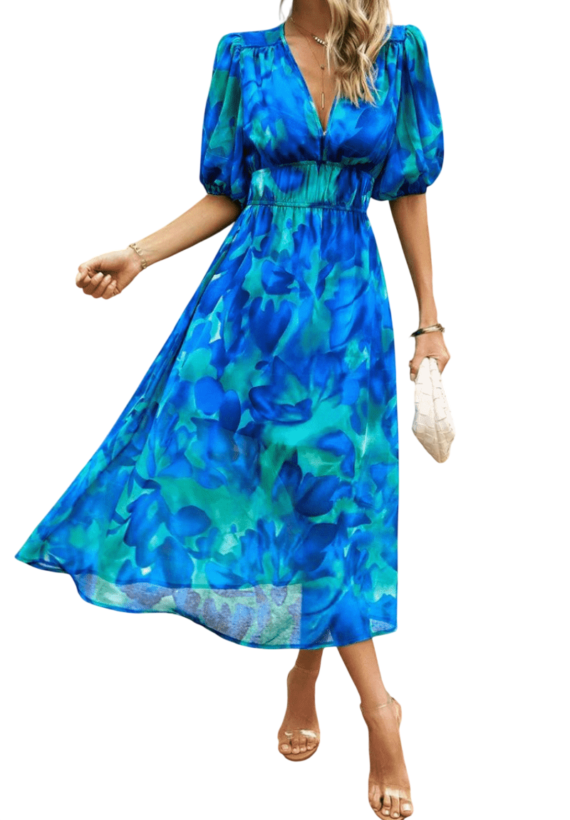Lorenza – Robe midi printanière élégante