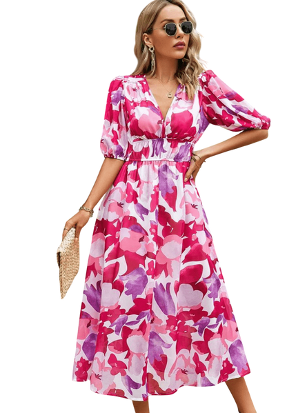Lorenza – Elegant Spring Midi Dress