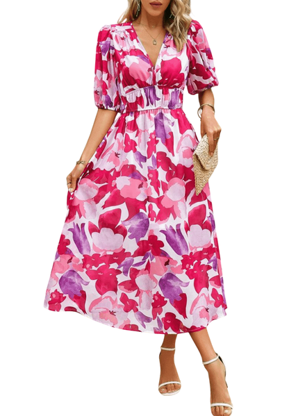 Lorenza – Elegant Spring Midi Dress