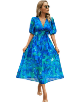 Lorenza – Robe midi printanière élégante
