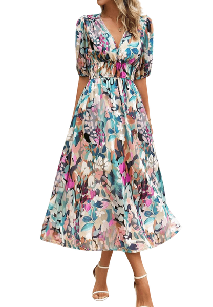Lorenza – Elegant Spring Midi Dress