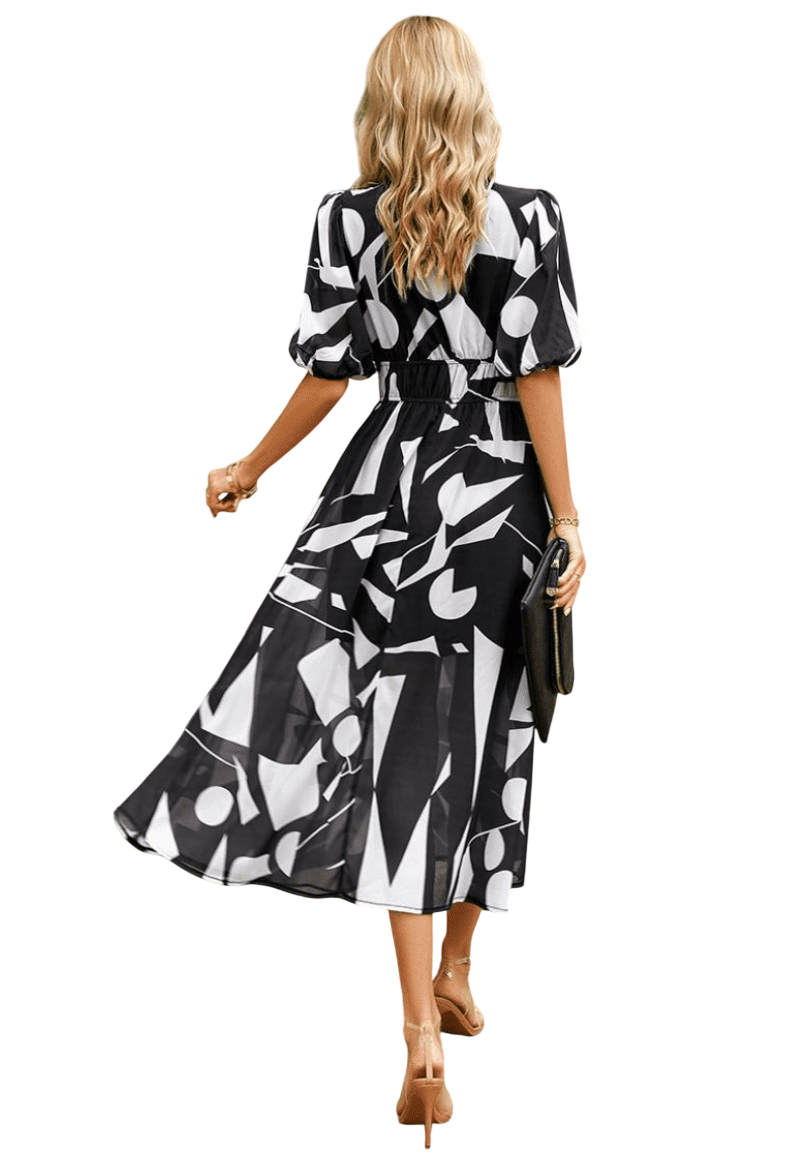 Lorenza – Robe midi printanière élégante