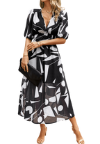 Lorenza – Robe midi printanière élégante