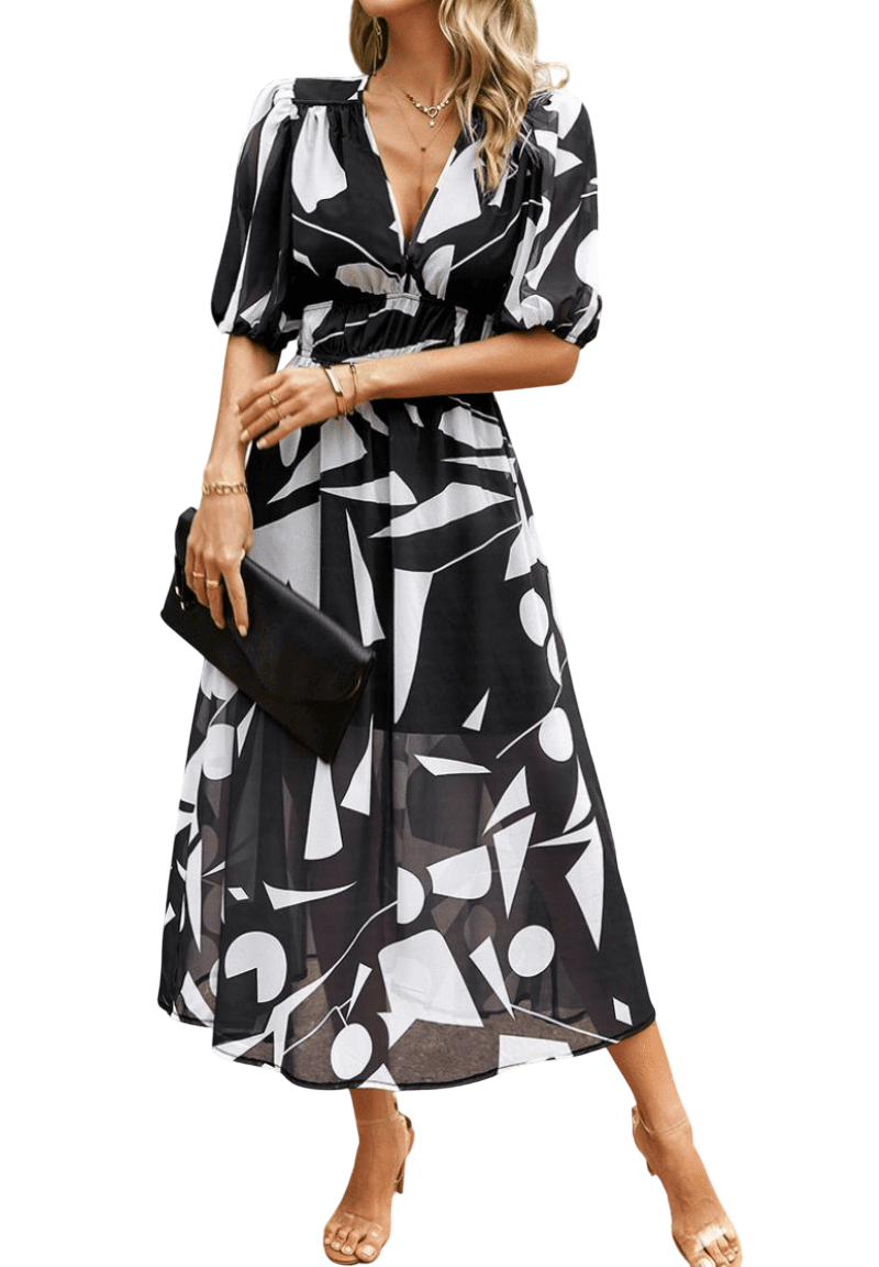 Lorenza – Robe midi printanière élégante