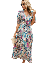 Lorenza – Robe midi printanière élégante