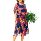 BARBARA | Robe en mousseline grande taille confortable