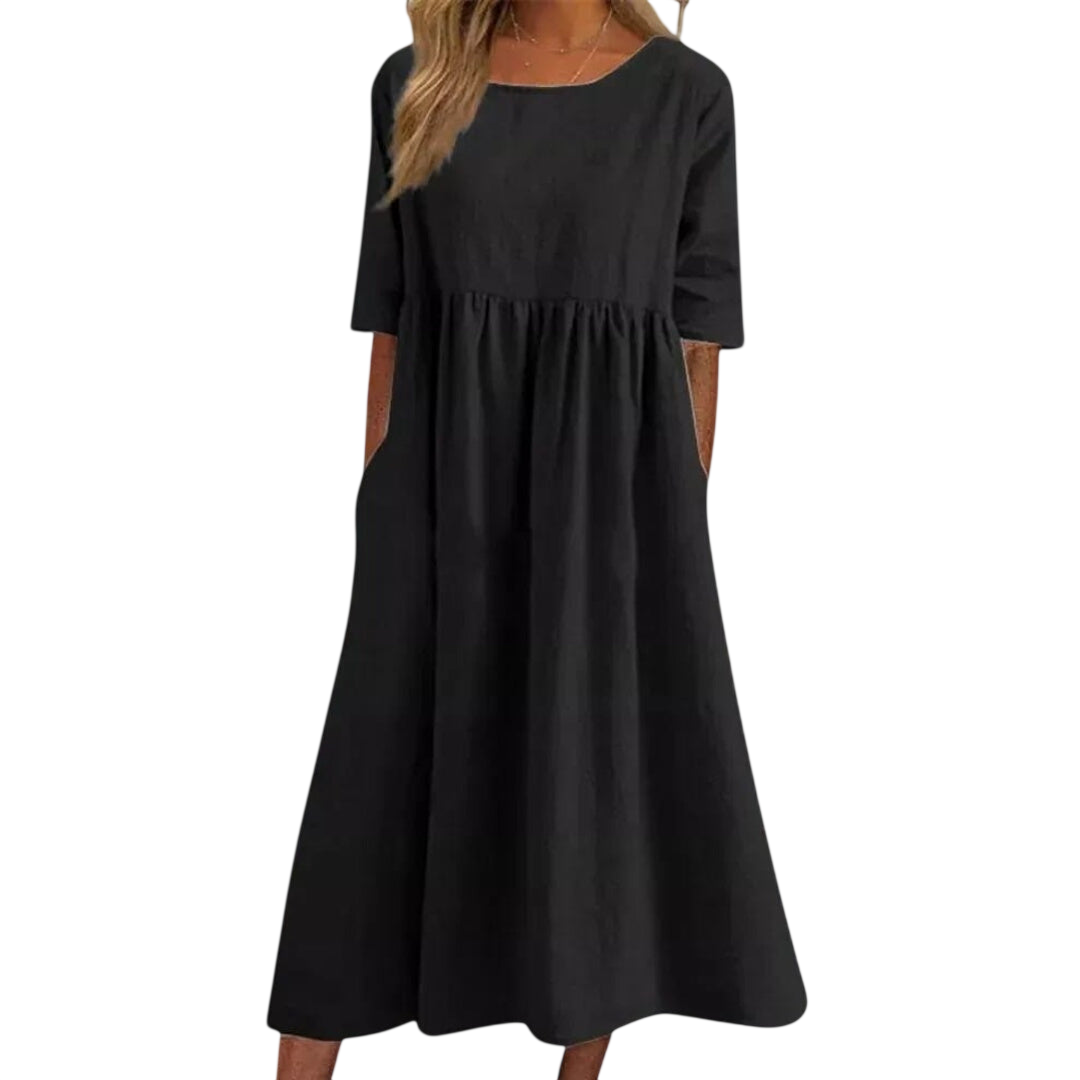 Bethany - Robe élégante à manches courtes