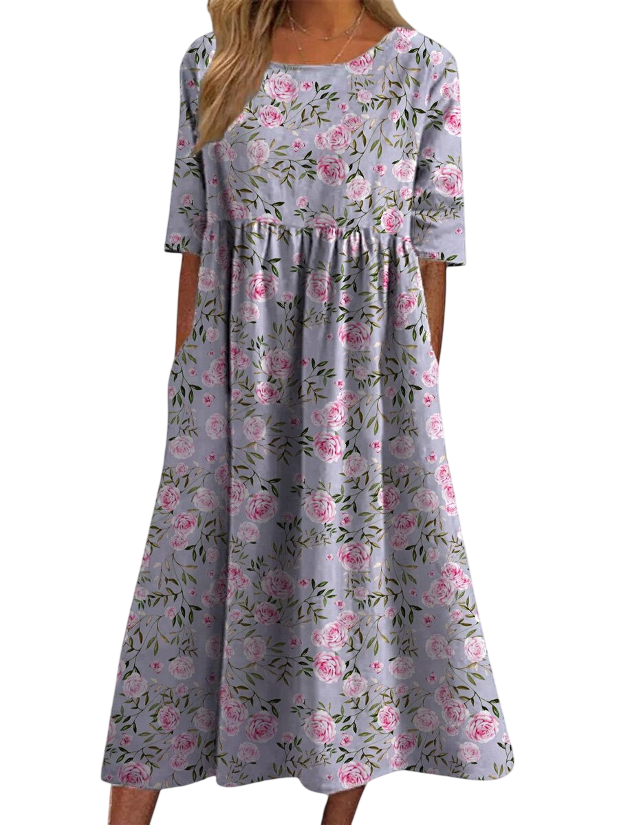Lynley - Robe midi décontractée