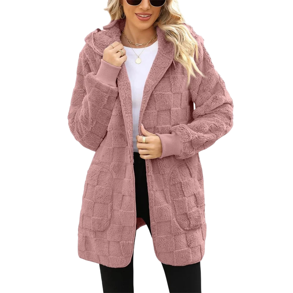 Talia – Checked Fleece Jacket