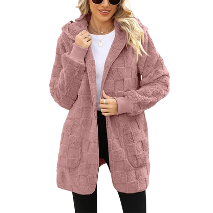 Talia – Checked Fleece Jacket
