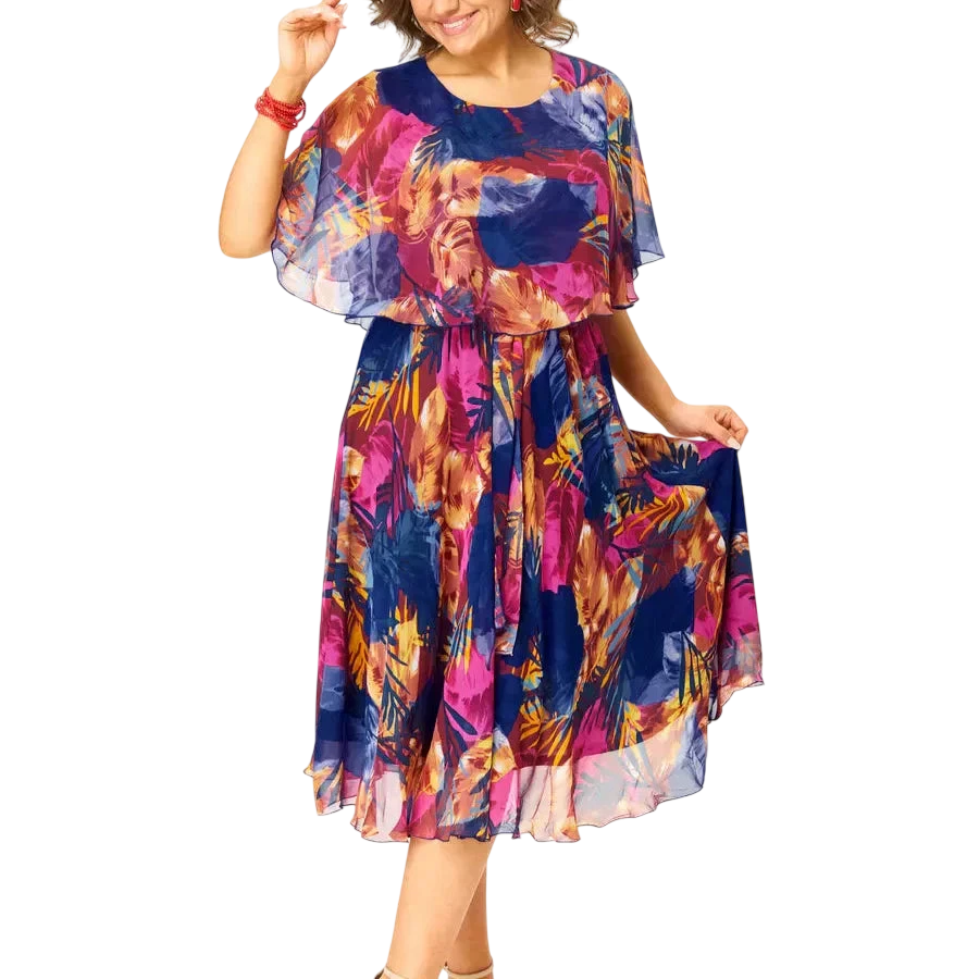 BARBARA | Robe en mousseline grande taille confortable