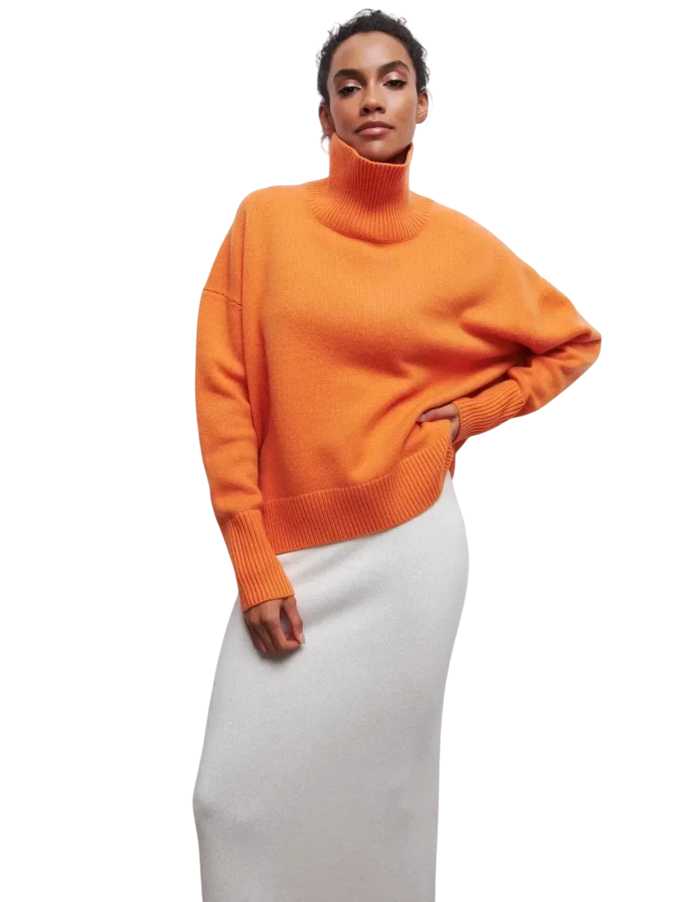 Cittra – Oversized Ribbed Turtleneck Sweater