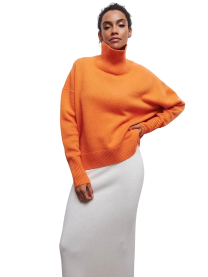 Cittra – Oversized Ribbed Turtleneck Sweater