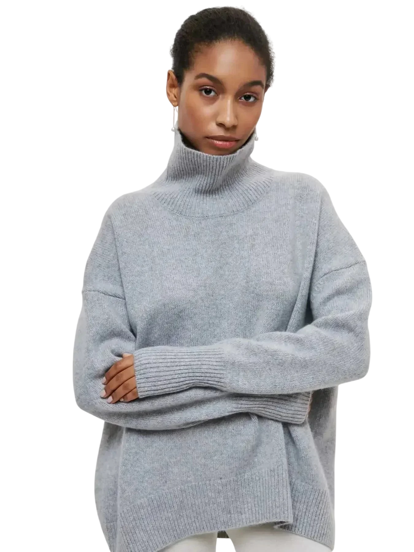Cittra – Oversized Ribbed Turtleneck Sweater