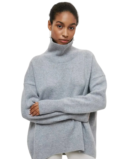 Cittra – Oversized Ribbed Turtleneck Sweater