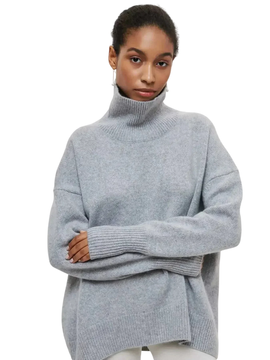 Cittra – Oversized Ribbed Turtleneck Sweater