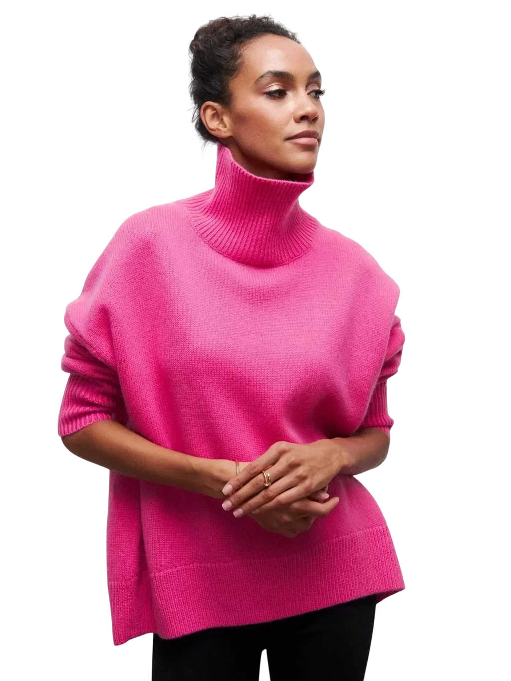 Cittra – Oversized Ribbed Turtleneck Sweater