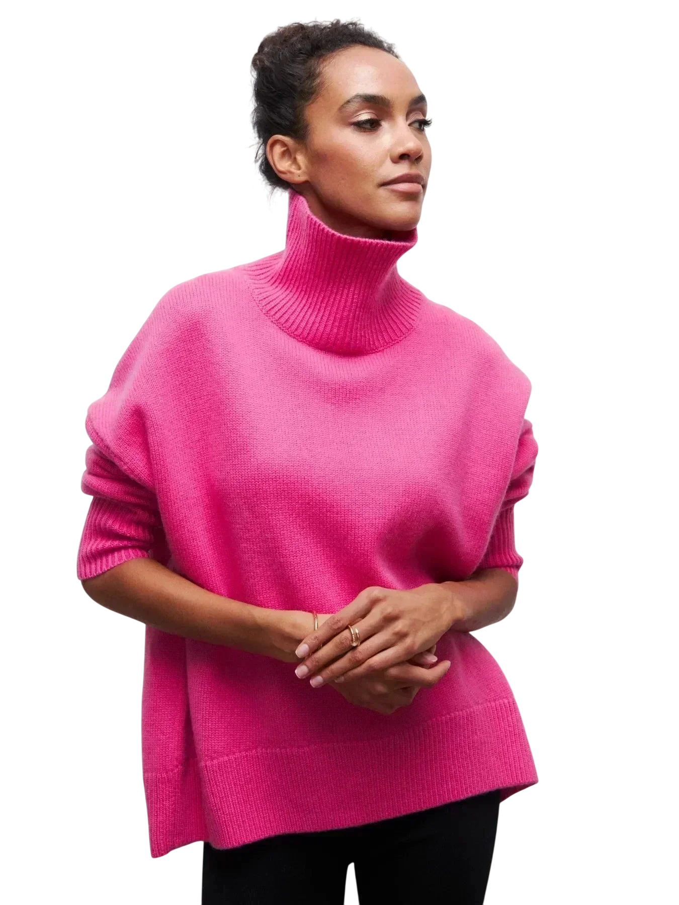 Cittra – Oversized Ribbed Turtleneck Sweater