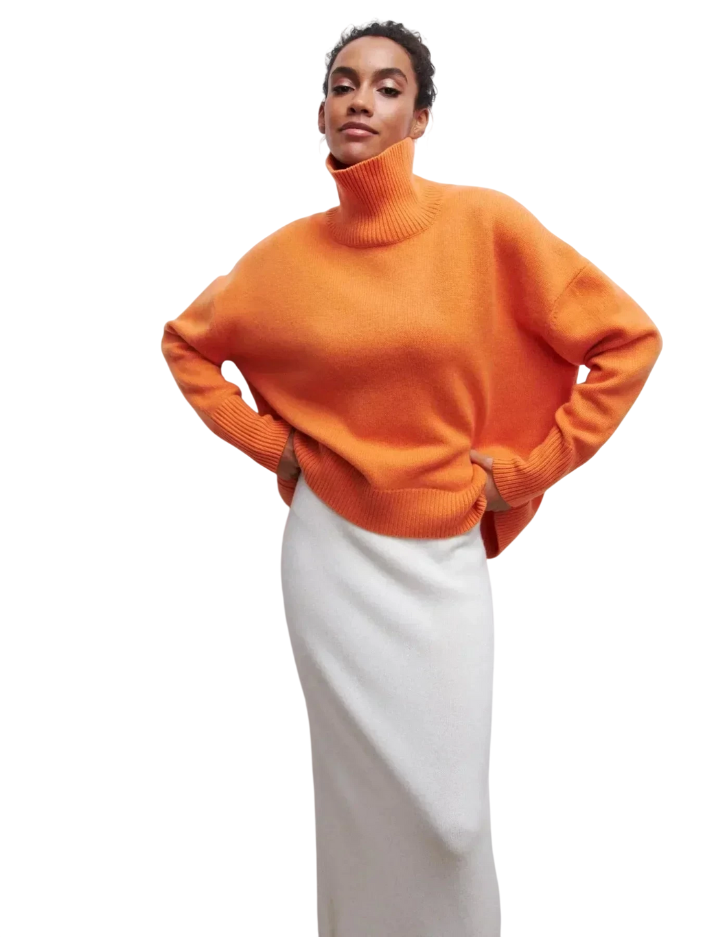 Cittra – Oversized Ribbed Turtleneck Sweater